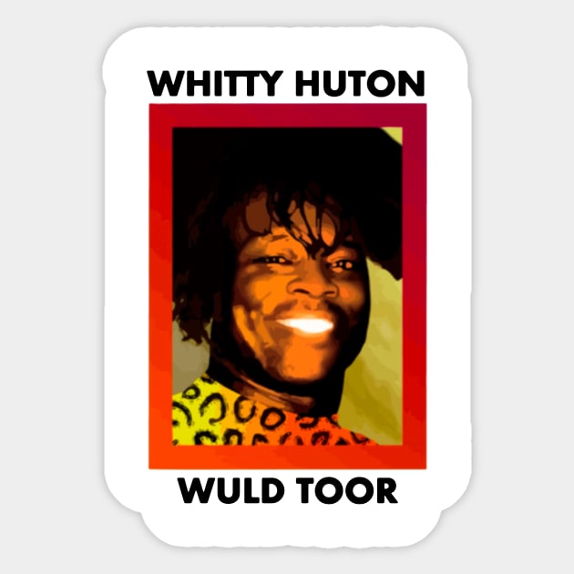 whitty hutton wuld toor Sticker by barbados